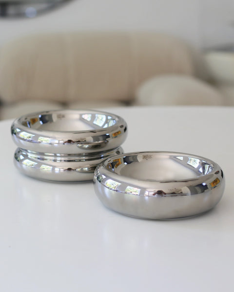 Halo matskål - Chrome